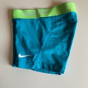blue nike pro spandex